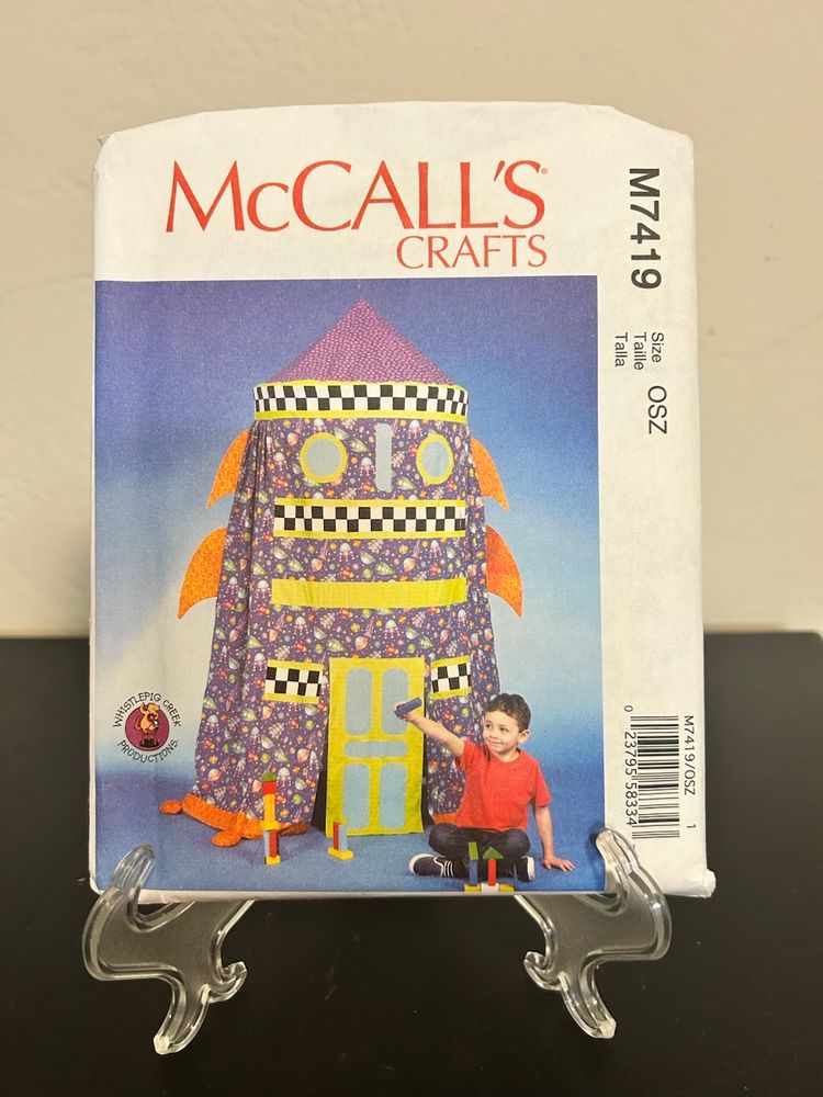 McCall’s Crafts Pattern M7419 Spaceship Child’s Play Tent Uncut FF