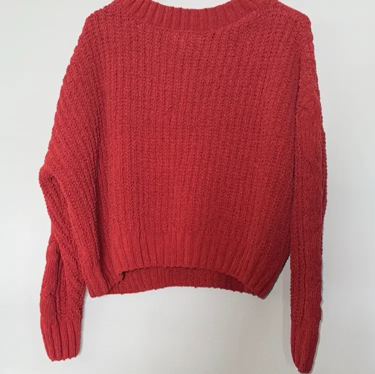 XL Wynter Halsey Red Cable Knit Sweater