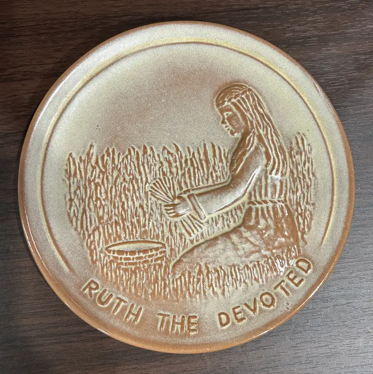 Frankoma Ruth the Devoted 7 inch Plate 1980