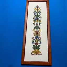 Elegant Multicolor Cross Stitch Wall Art