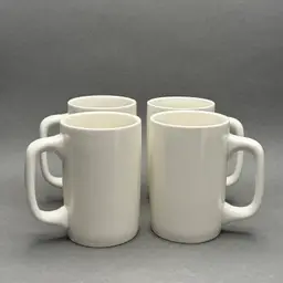 Set of 4 Beige CAC China Restaurant Ware Irish Coffee Mugs