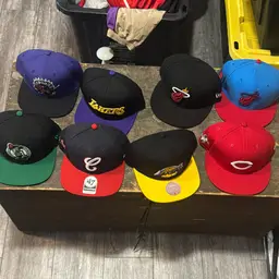 Lot Of 8 Sports New Era Mitchell Ness 47 Captain Snap Back Hat $225 eBay Retail Value