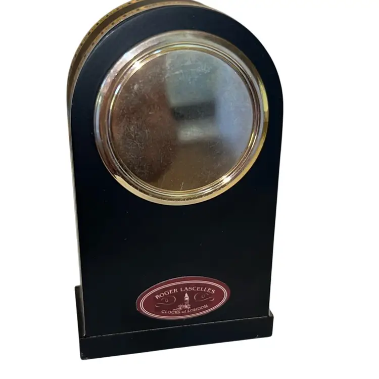 Vintage Roger Lascelles Desk Clock London As Is (no Idea If It Works, Needs Battery)