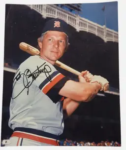 8" x 10" Autographed Photo of Detroit Tiger's Right Fielder -JIM NORTHRUP-