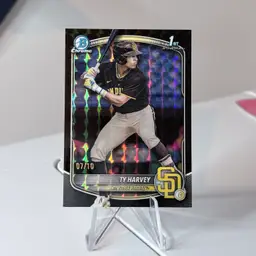 2020 Bowman Draft Ty Harvey Black Geometric Refractor /10