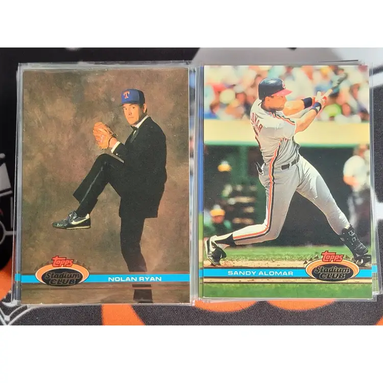 1991 Topps Stadium Club Baseball Lot of 65 Cards