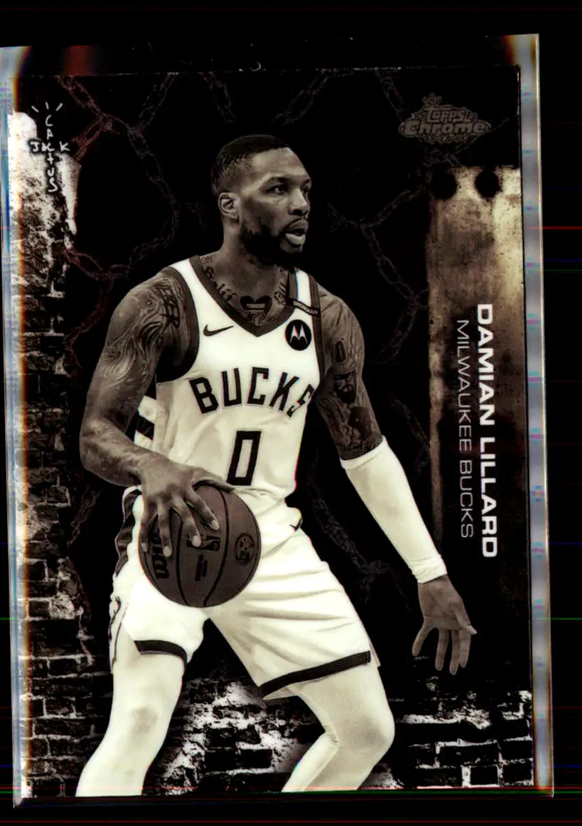 Damian Lillard 2025-26 Topps Chrome Cactus Jack #18 - (139) - Milwaukee Bucks