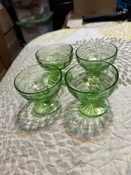 Anchor Hocking Block Optic Round Sherbet Cups