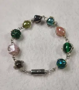 Recycled Wire Wrapped Bracelet