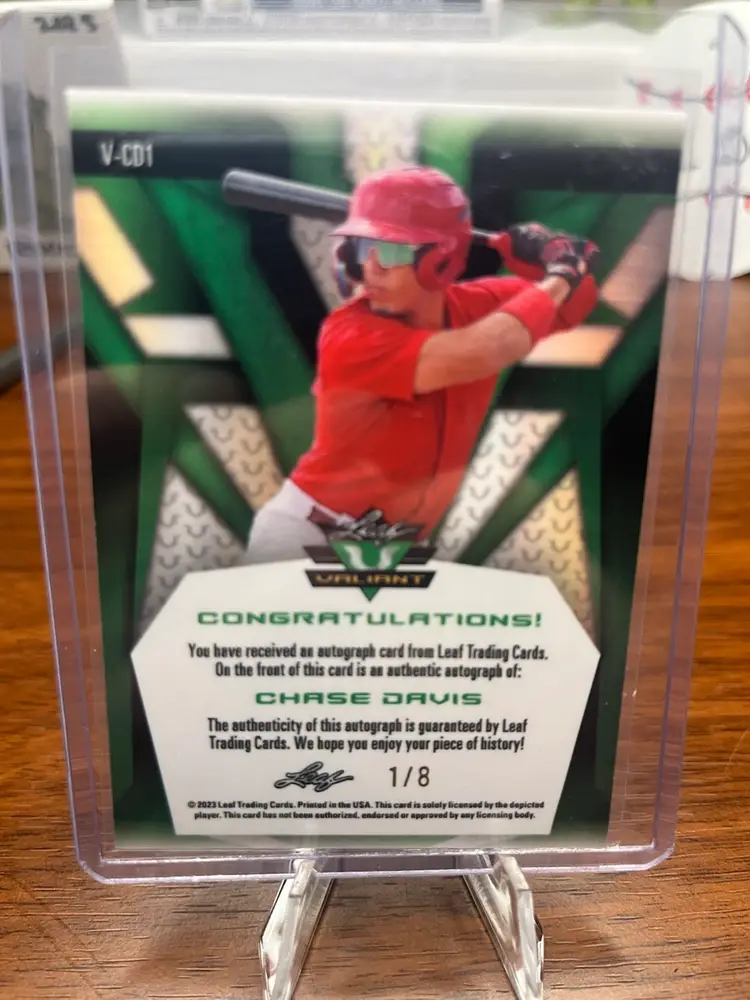 Chase Davis Auto - Leaf Valiant 1/8