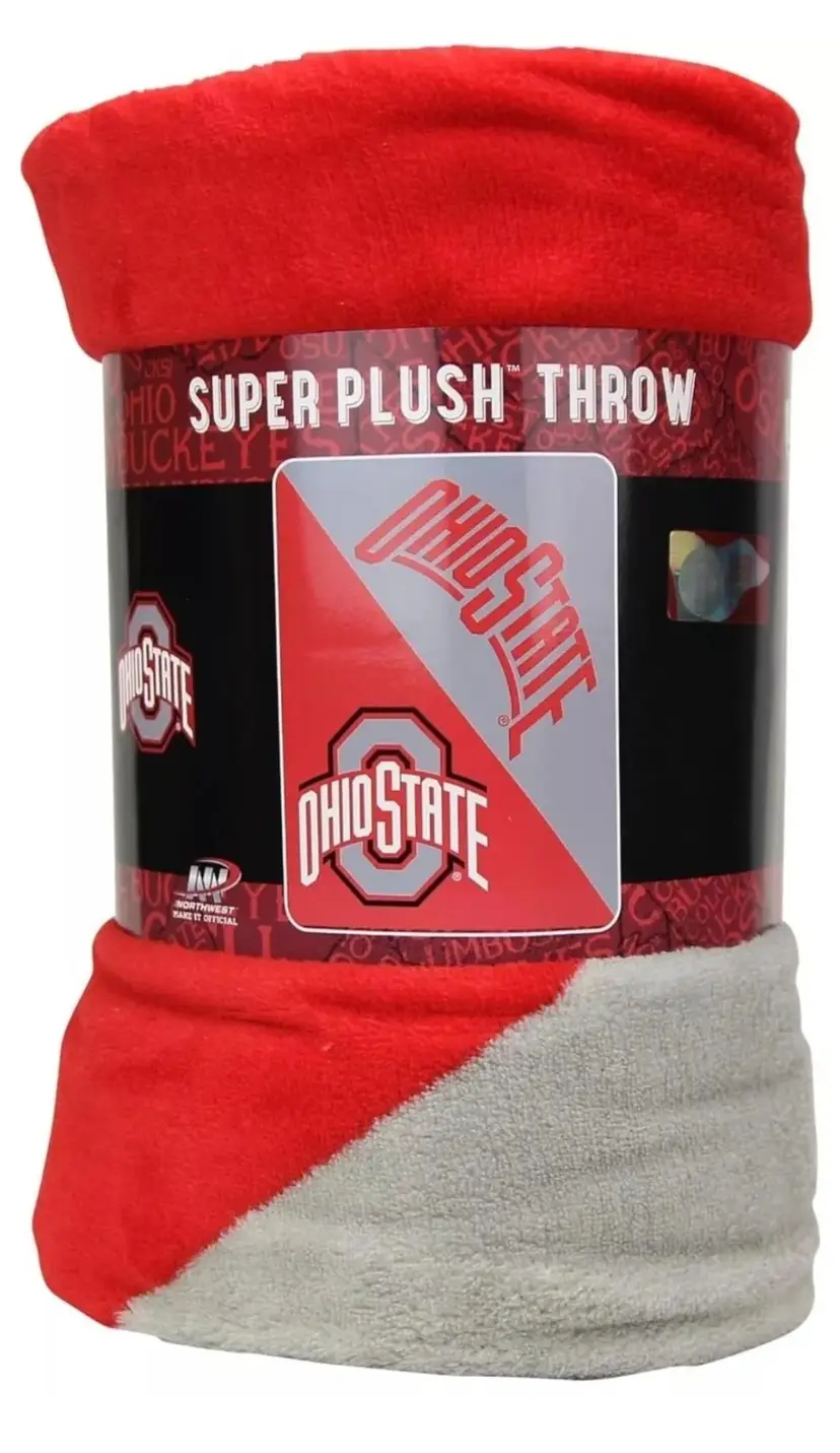 Ohio State Buckeyes Super Plush Throw