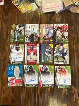 Autograph Football Card Lot