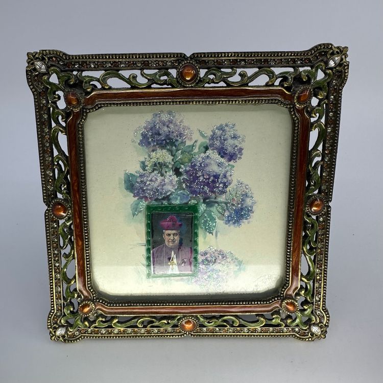 Enamel On Metal Square Frame 5.5”