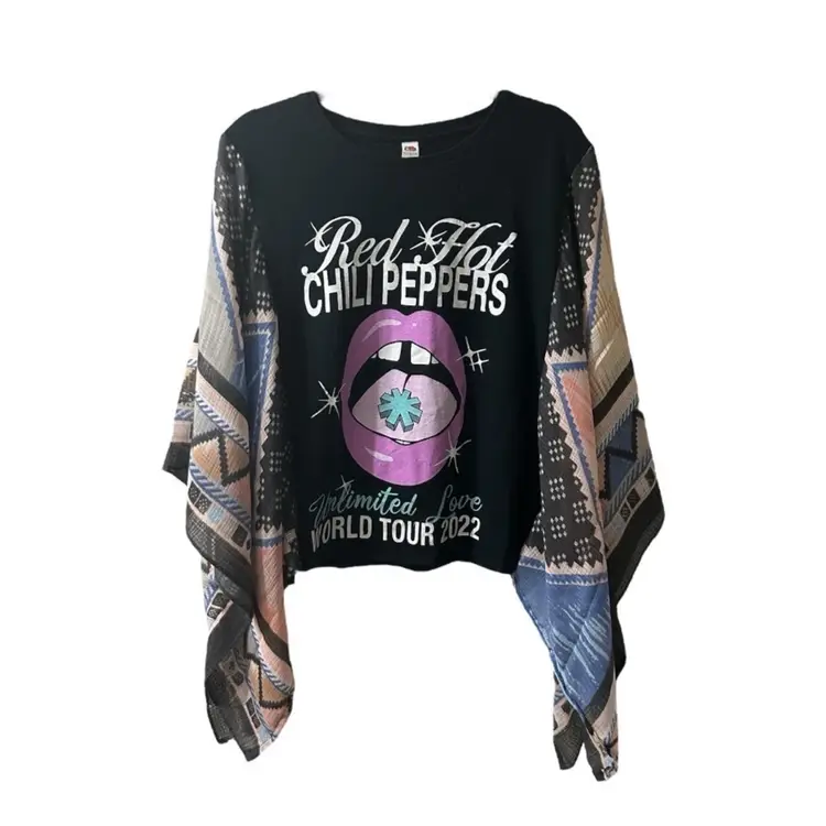 Upcycled Tshirt Poncho