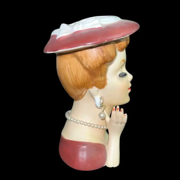 Vintage Lee Wards Exclusive Japan Lady Head Vase
