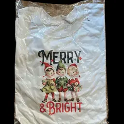 Merry & Bright Elf Christmas Tshirt