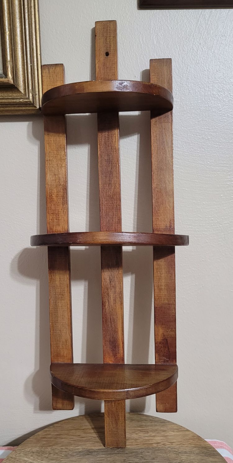 MCM 3 Tiered Wood Shelf 22" x 8"