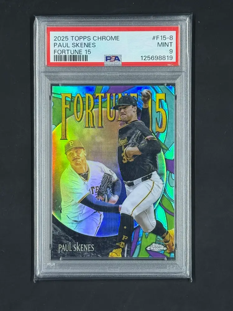 2025 Topps Chrome #F15-8 Paul Skenes Fortune 15 PSA 9