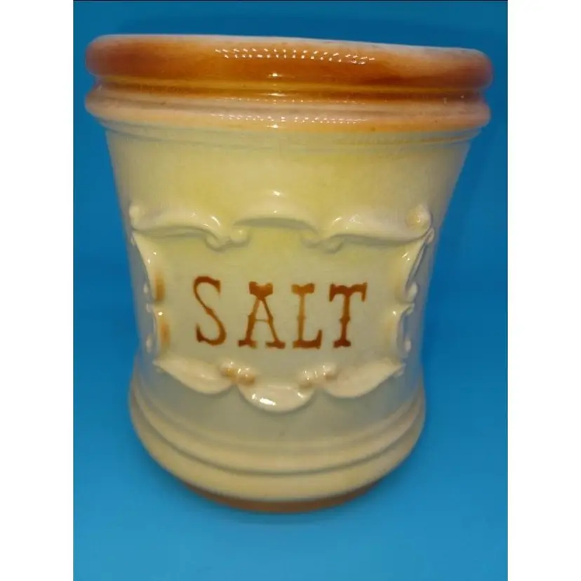 Vintage Royal Copley Wall Pocket Salt Box Farm House Decor Salt Server Plant Box
