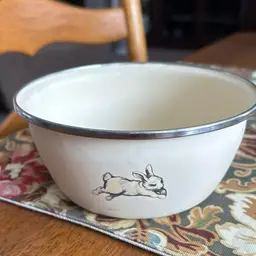 Bunny Childs Enamelware Bowl