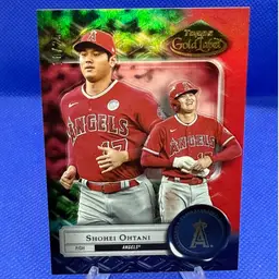 Shohei Ohtani 2022 Topps Gold Label Class 3 Red #10/25 Los Angeles Angels