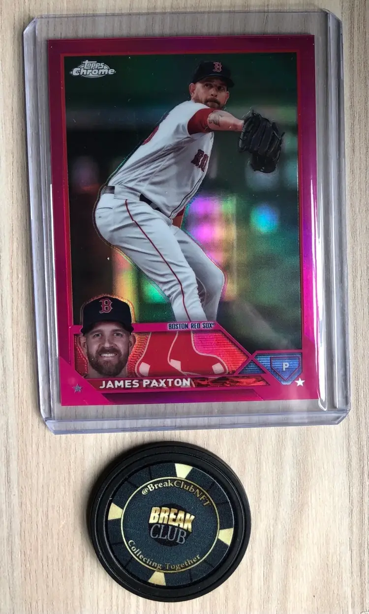 2023 Topps Chrome Update James Paxton Magenta Refractor /399