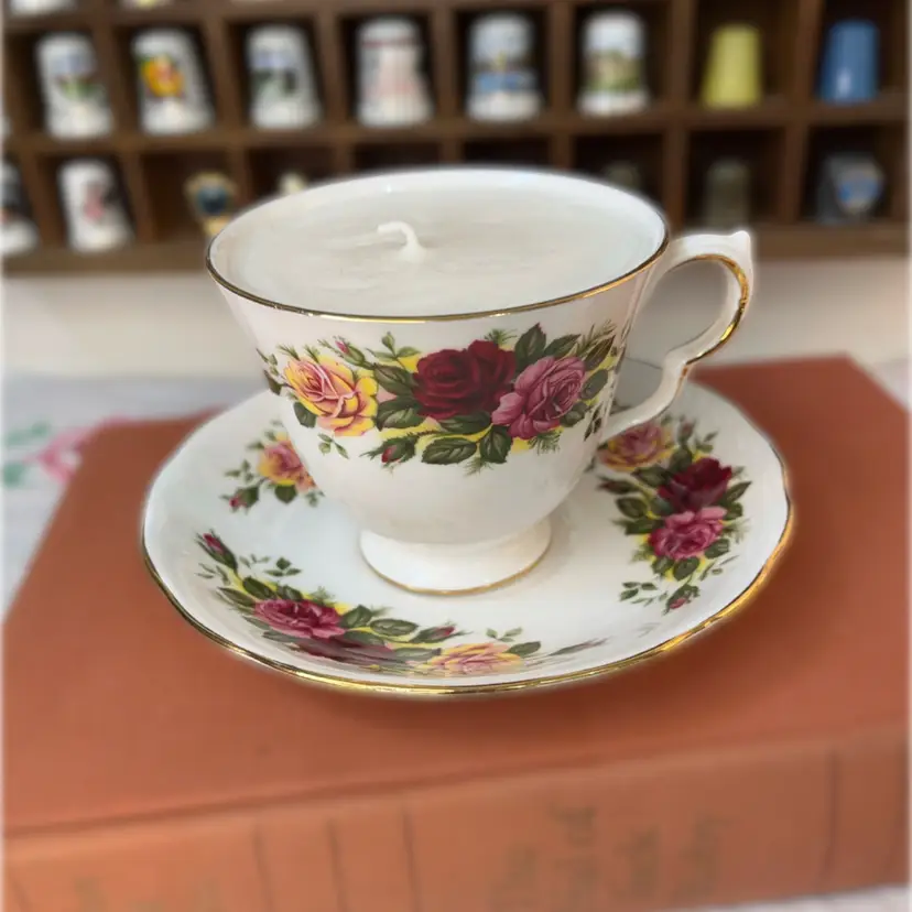 Handmade Teacup Candle - Sweet Orange Scent