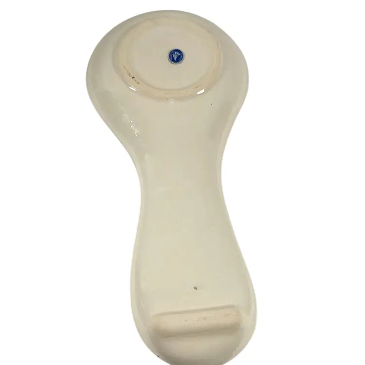 029. Mexican Pottery Spoon Rest 10” x 4.5”