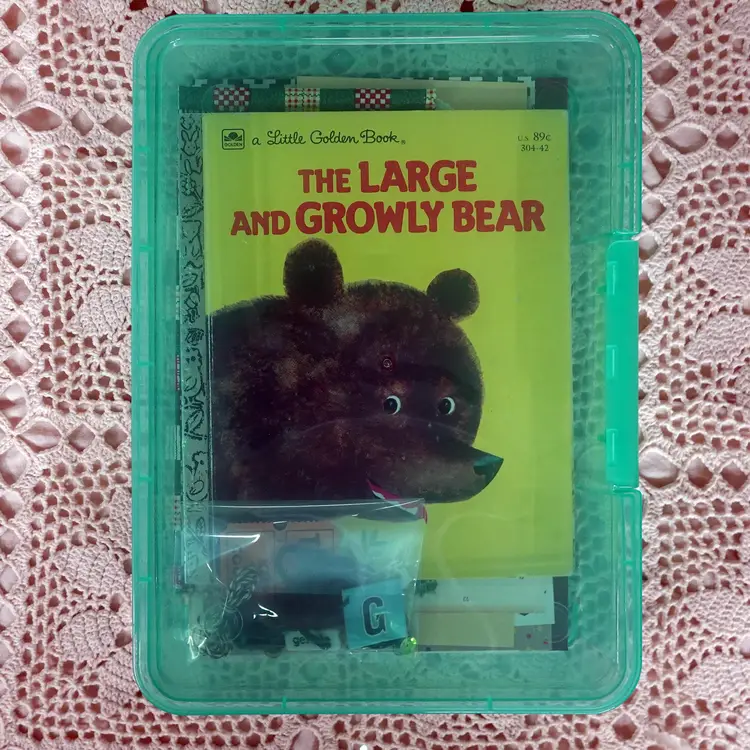 Little Golden Book The Large and Growly Bear Junk Journal Mini Kit