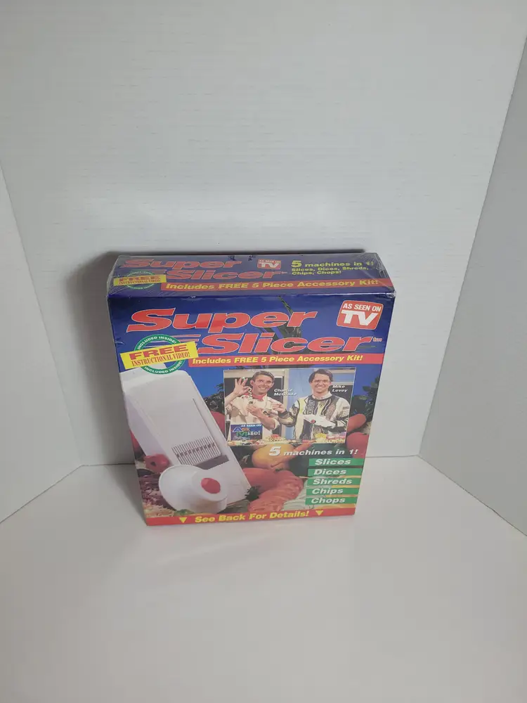 As Seen On TV Super Slicer 5 Machines In 1 Slices Dices Shreds Chips Chops New