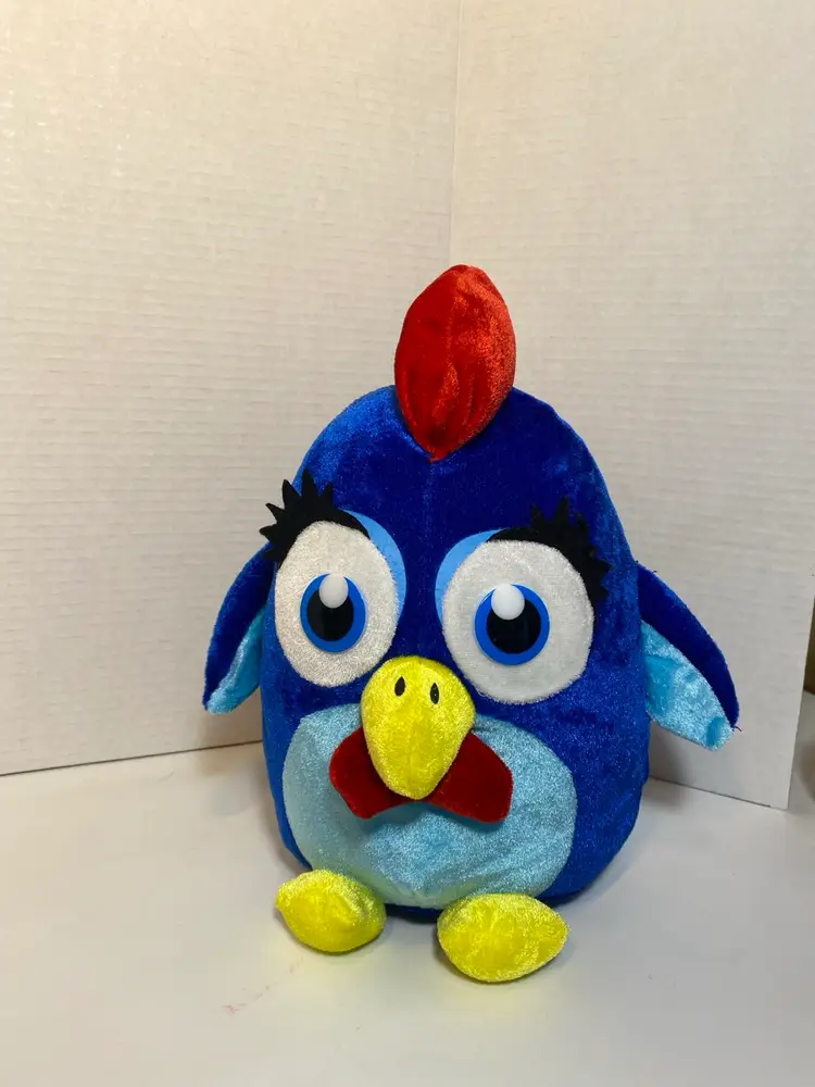 Classic Toy Co Blue Rooster Chicken Fair Carnival Prize Plush Stuffed Animal 12” 