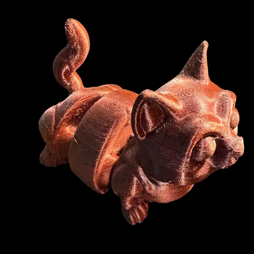 3-D Printed Art, Articulated, Wounded Warrior Cat