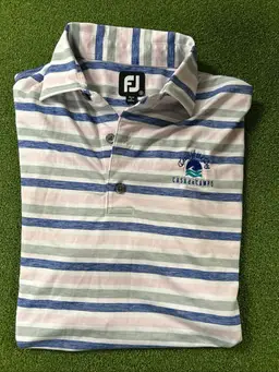 Foot Joy, Teeth Of The Dog Casa De Campo Golf Polo Size Small