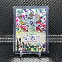 2024 Bowman Best U Football Masterpieces White Geometric Noah Fifita 3/5 On Card Auto Autograph Arizona Wildcats