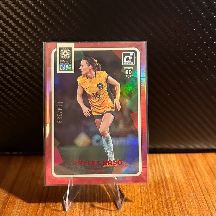 Hayley Raso 2023 Donruss Women’s World Cup Red Parallel /299
