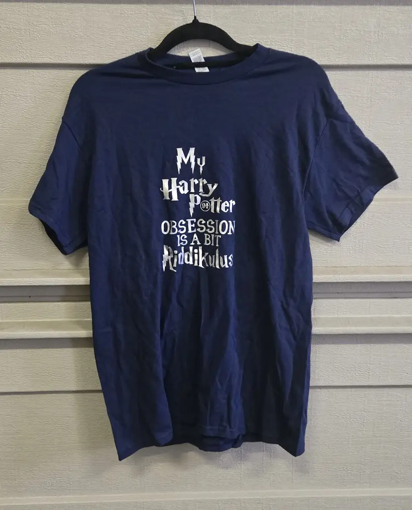 Gildan My Harry Potter Obsession is a Bit Riddikulus Short Sleeve T-Shirt Size M