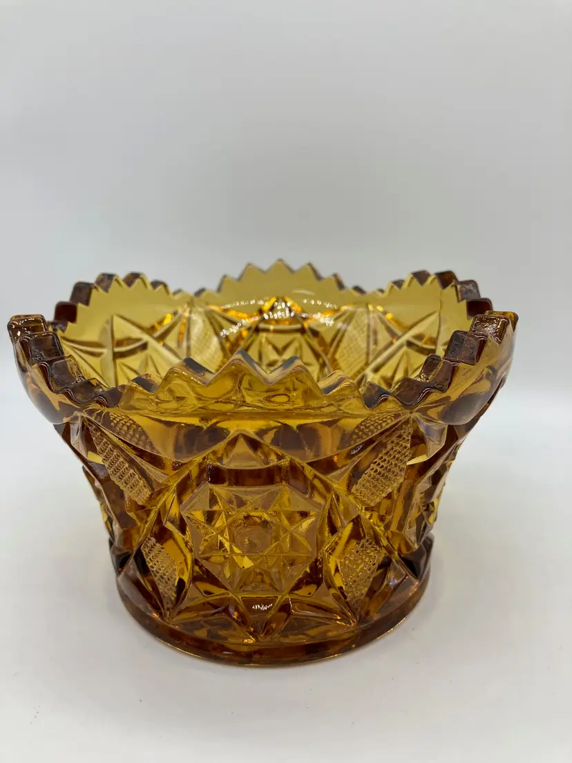 Mosser Glass Finger Bowl, Amber