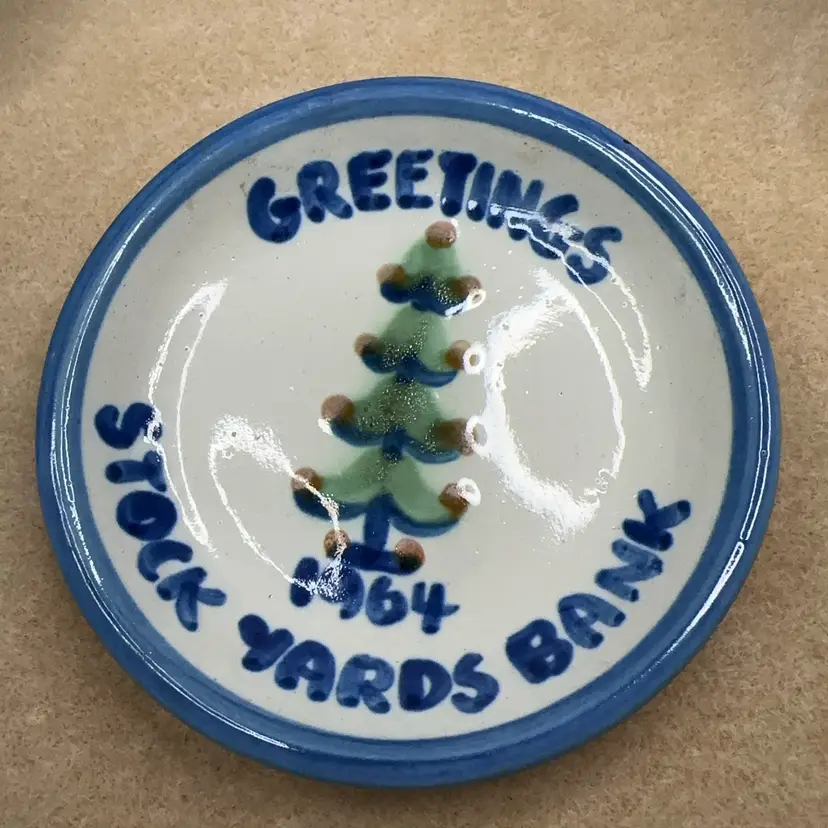 M.A. Hadley Stockyard Bank Dish 1
