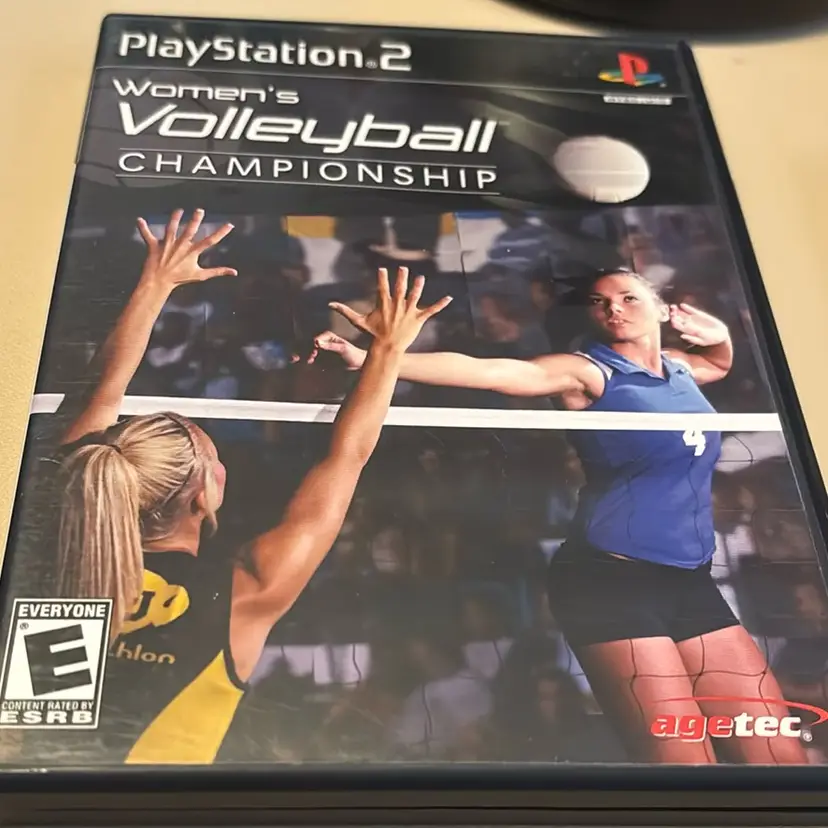 PS2 - 2 Game Sports Lot - Women’s Volleyball Championship And Hard Hitter Tennis