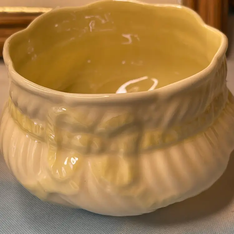 Vintage Belleek Creamer And Sugar
