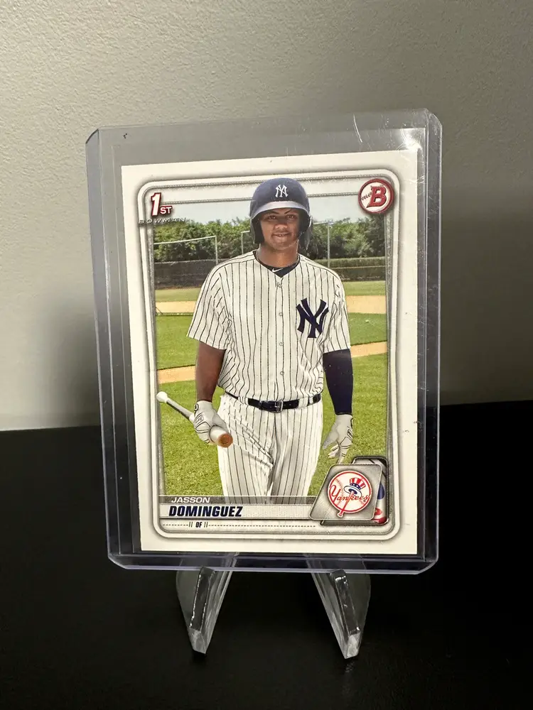 Jasson Dominguez 1st Bowman 2020 Bowman - Prospects #BP-8 New York Yankees