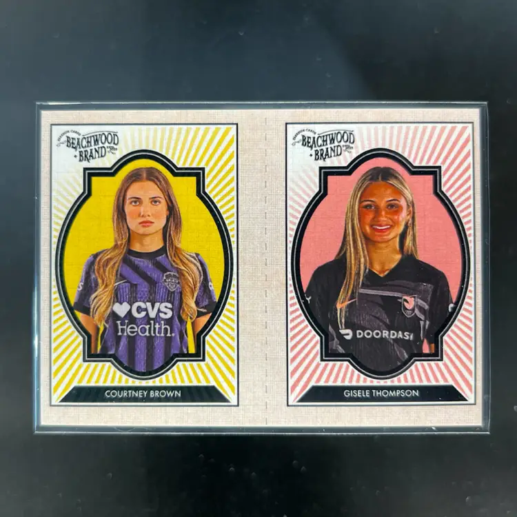 Gisele Thompson & Courtney Brown 2025 Parkside Beachwood Brand Beachwood Squared Soccer Card