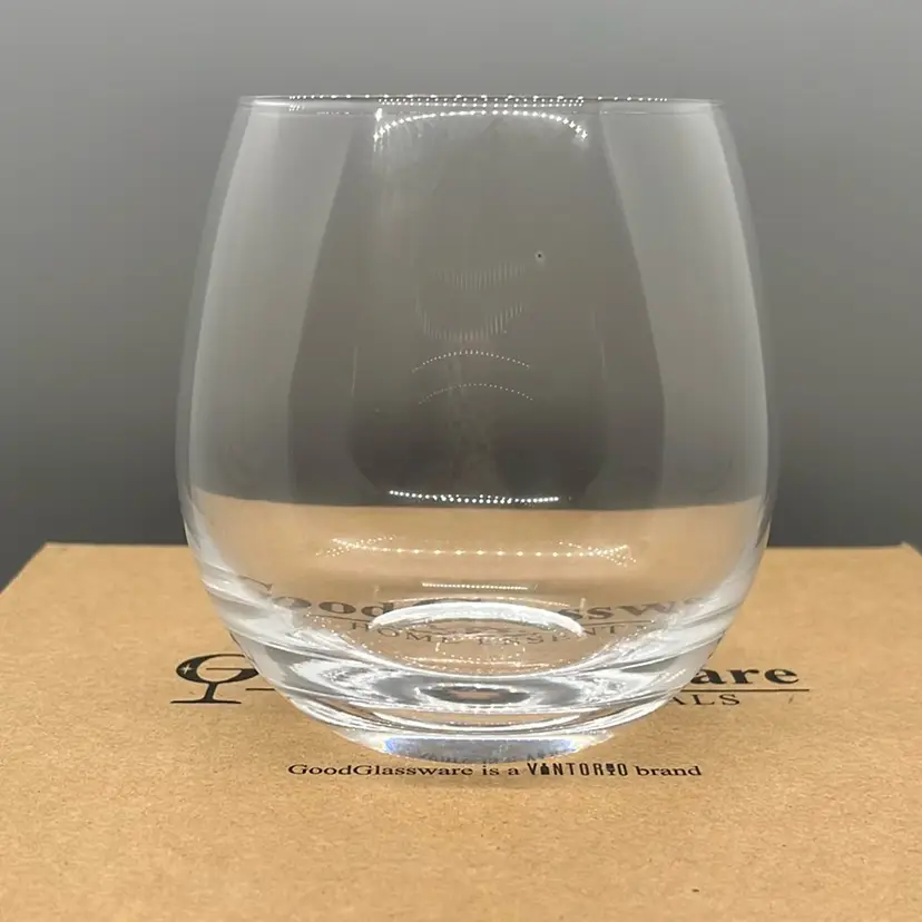 Set Of 4 Stemless Wine Glasses