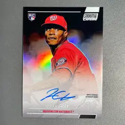 Josiah Gray (Washington Nationals) 2022 Stadium Club Chrome Rookie Auto