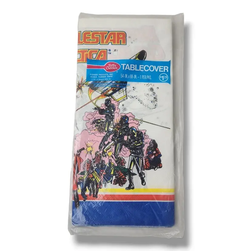 Vintage Battlestar Galactica Paper Tablecloth Decoupage Junk Journal Crafting