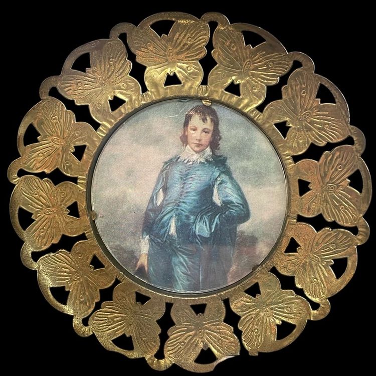 Vintage Brass Butterfly Frames Set Of 4
