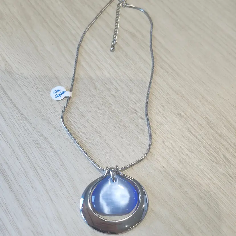 Silver Moon Pendant Necklace Lia Sophia
