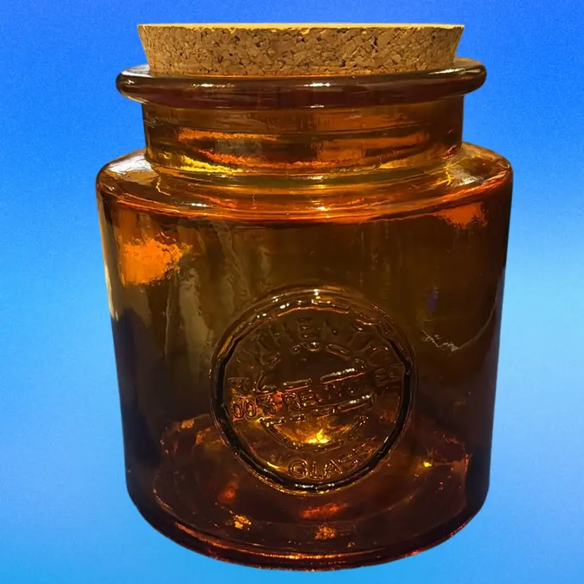 San Miguel Recycled Glass Canister With Cork