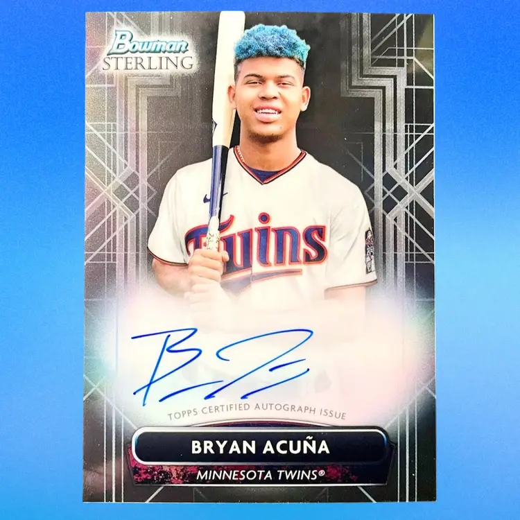 Bryan Acuña Auto - 2022 Bowman Sterling - Minnesota Twins