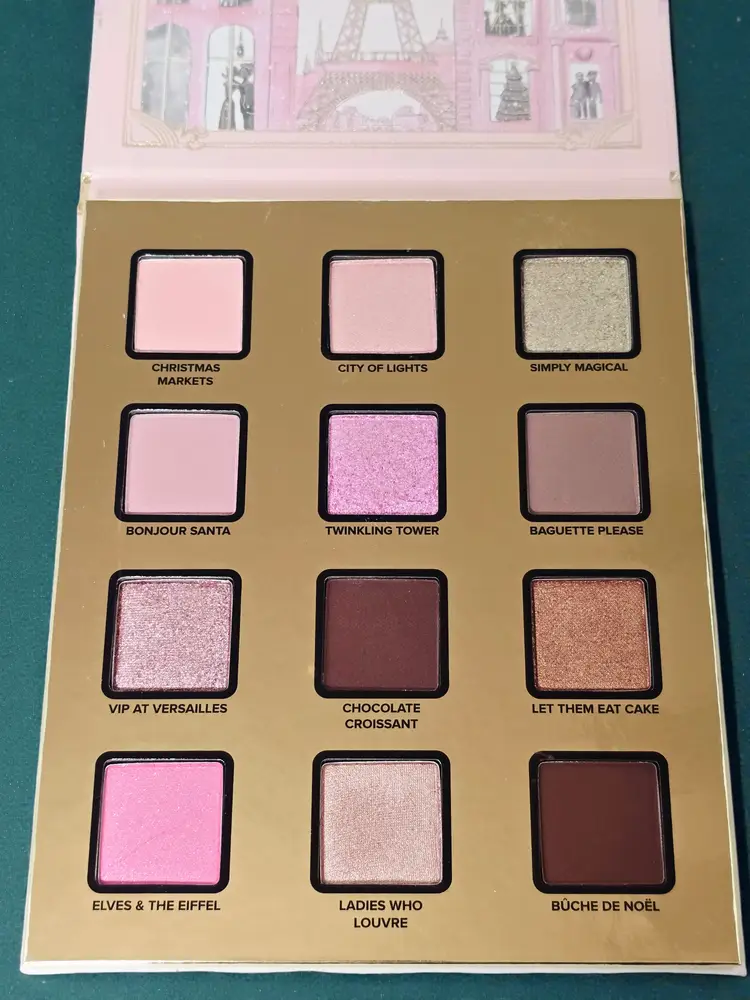 TOO FACED Christmas In PARIS 12 Eyeshadow Palette LIMITED EDT 0.35oz NEW
